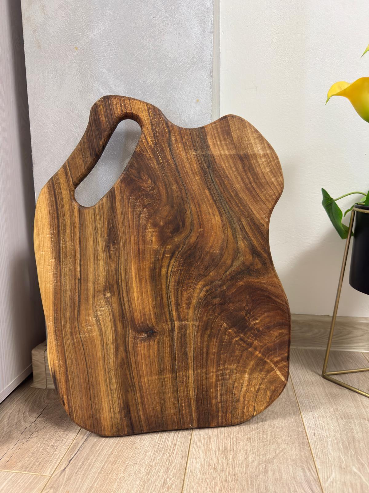 Tocător din lemn masiv de nuc 45x33x2 cm - imagine 2