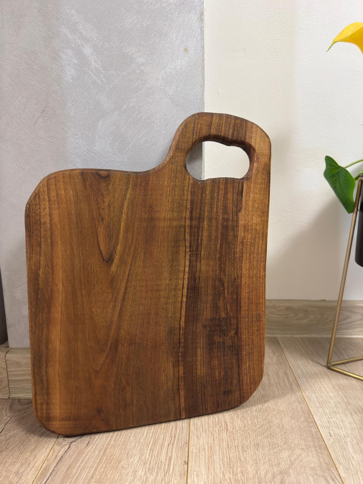 Tocător din lemn masiv de nuc 38x29x2 cm - imagine 3