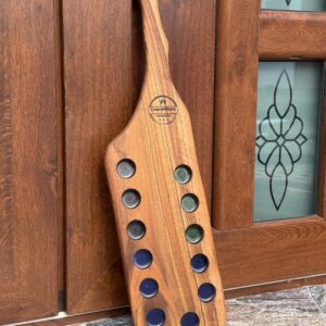 Tavă pentru shot-uri cu rășină epoxidică – 12 gauri – 67x16x2 cm