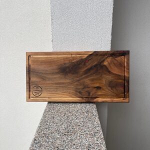 Platou Exclusiv din Lemn Masiv de Nuc – 50x25x4 cm