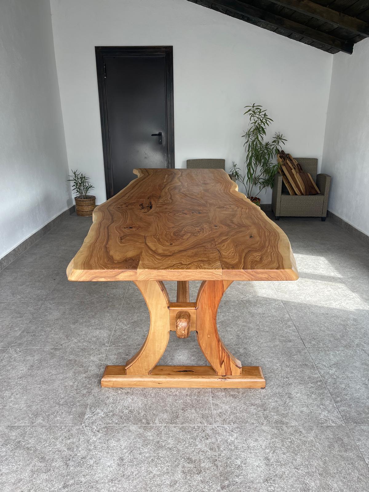 Masă Dining Premium din Frasin Masiv 282x85-100 cm – Handmade în România