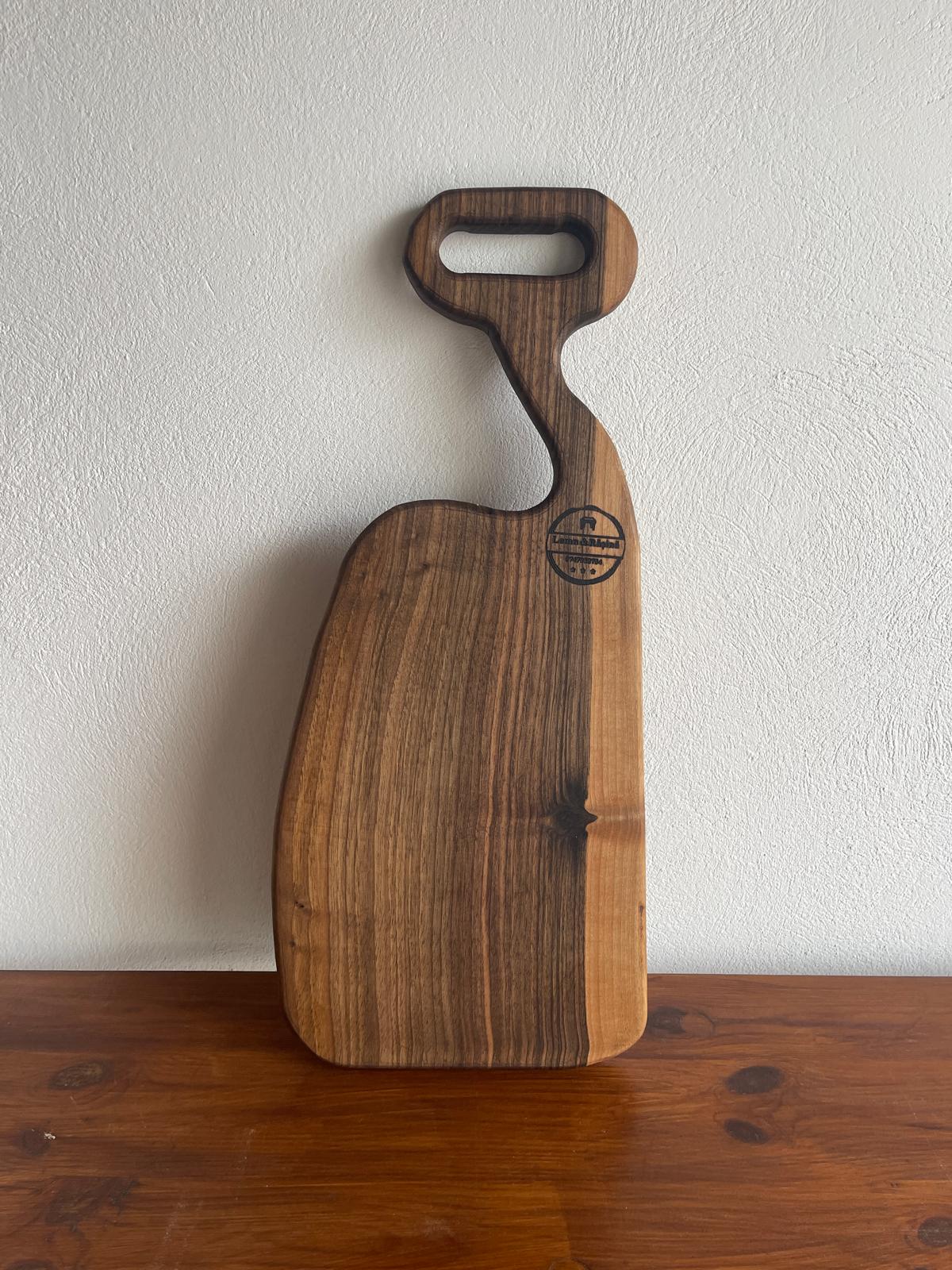 Tocător Premium Handmade din Lemn Masiv de Nuc 60x28 cm - imagine 4