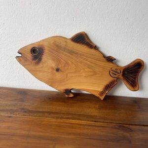 Platou Premium în Formă de Pește din Lemn Masiv 60x30 cm – Handmade în România