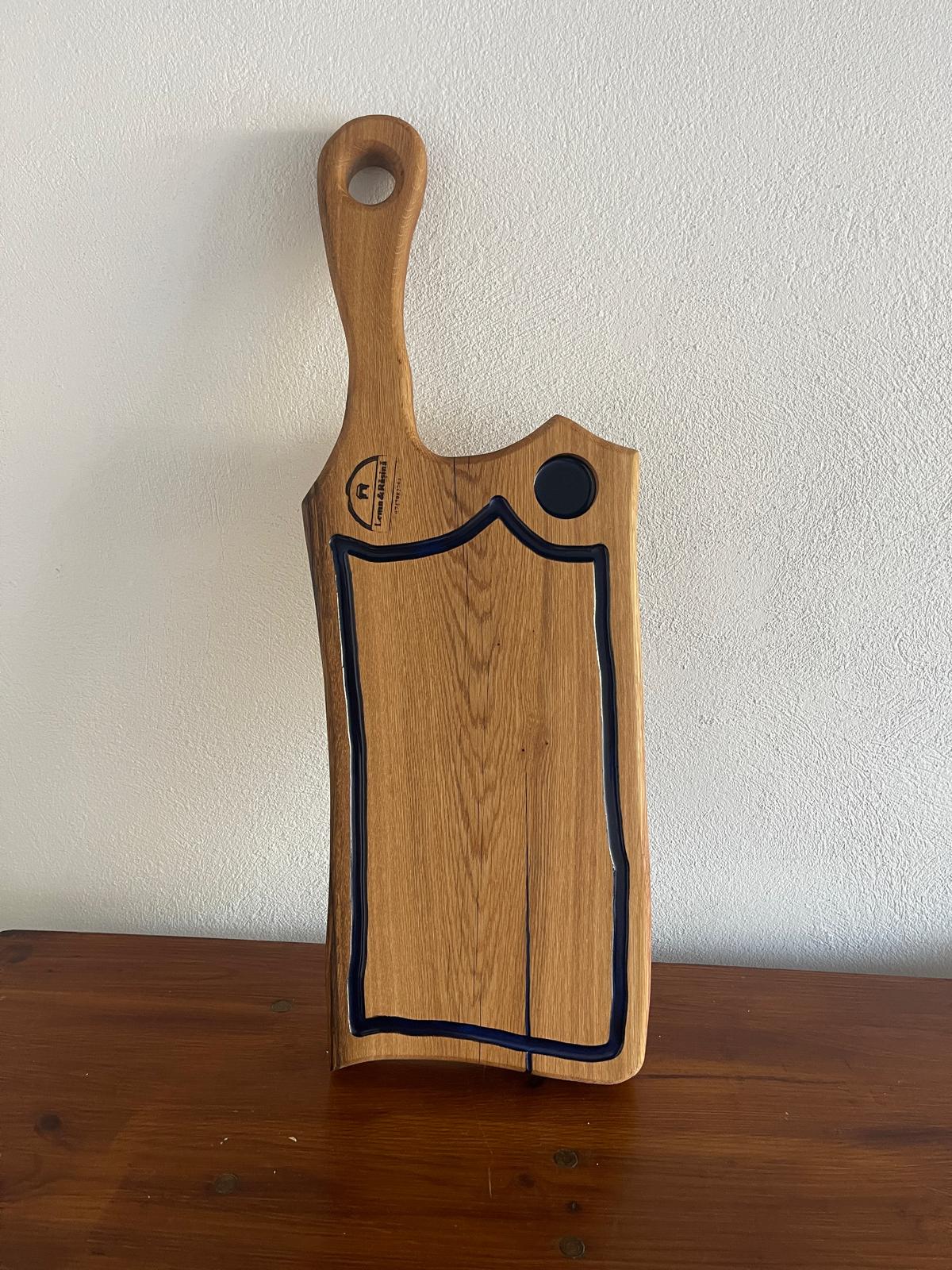 Tocător Stejar cu Canal pentru Lichide – 65x23 cm - imagine 2