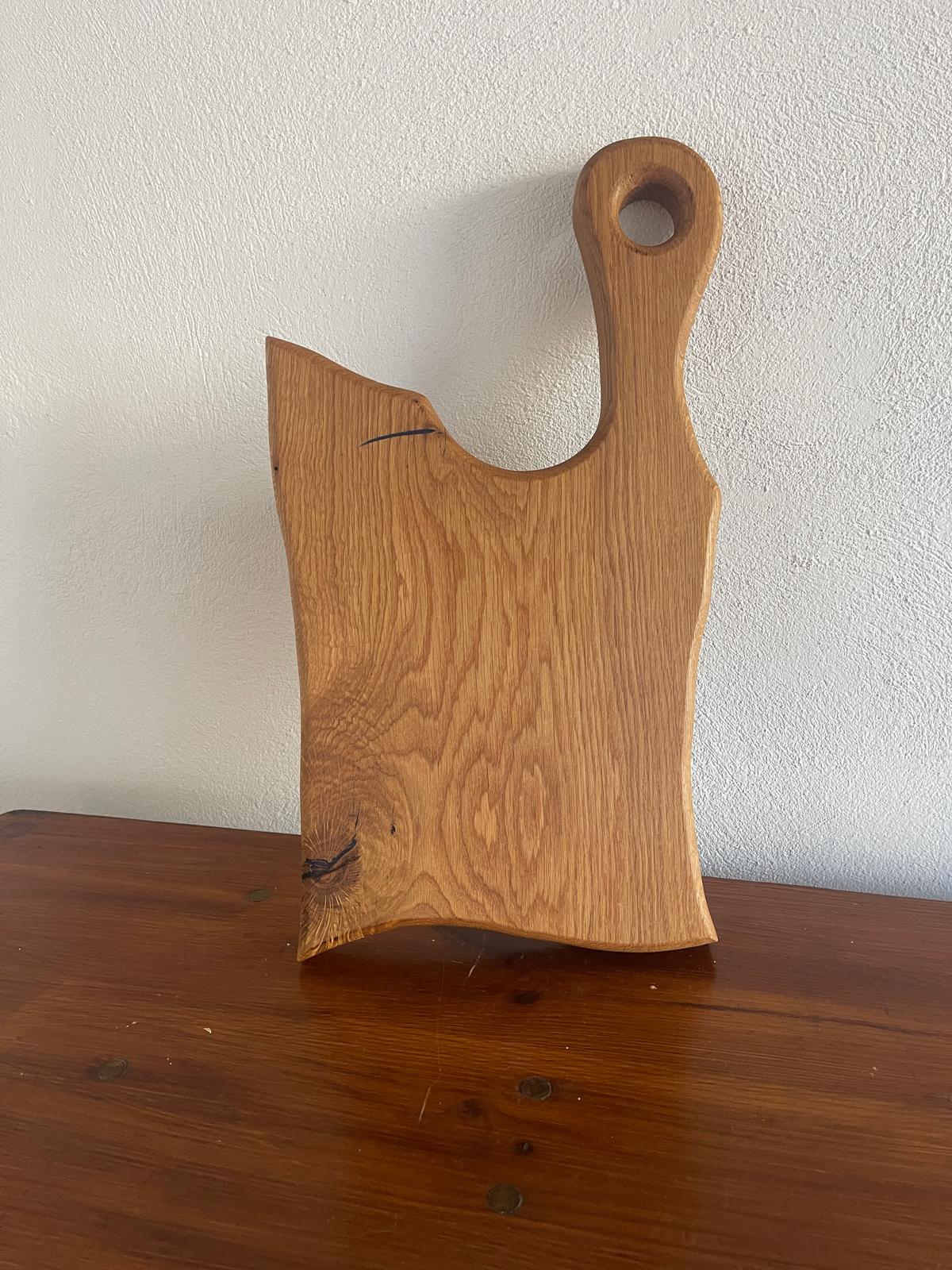 Tocător Stejar cu Rășină Albastră – 46x23 cm - imagine 2