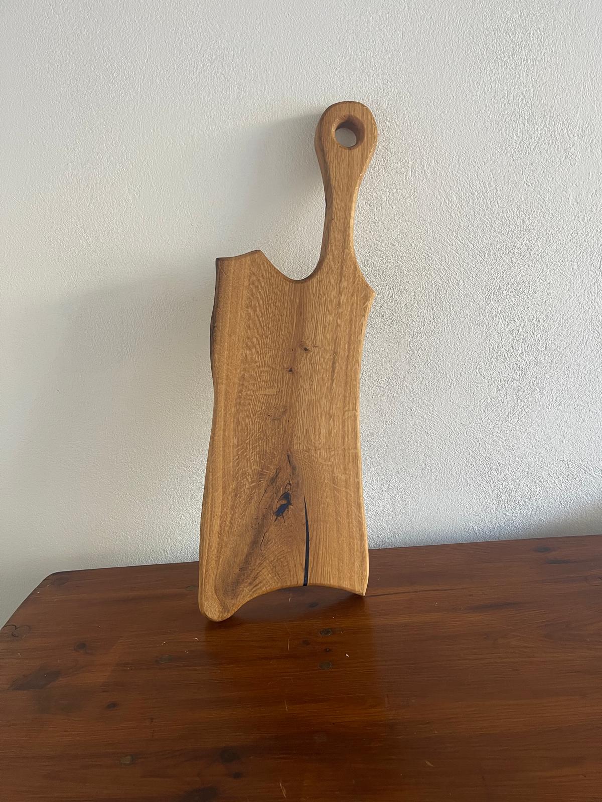 Tocător Stejar cu Rășină Albastră – 70x23 cm - imagine 3