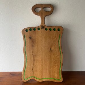 Platou din Stejar pentru Shot-uri cu Canal – 96x50x3 cm