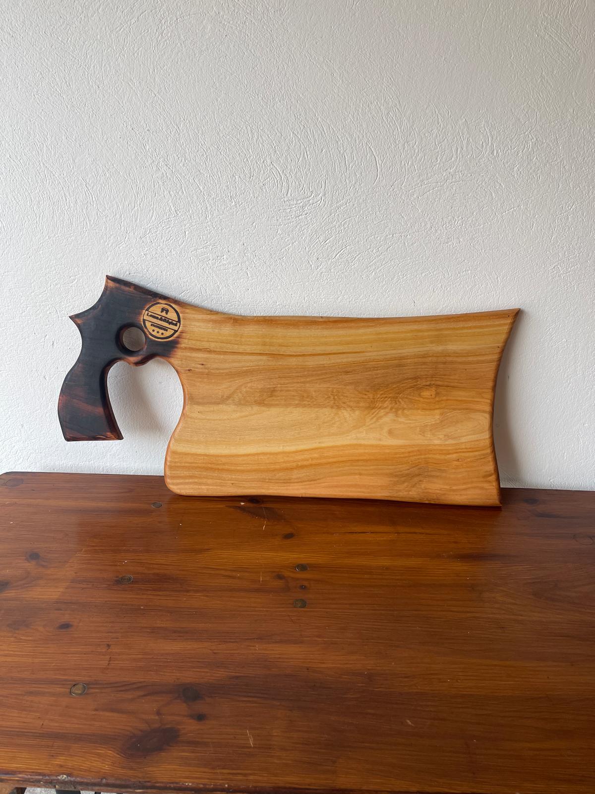 Tocător din Lemn de Arin cu Mâner Rustic – 65x27 cm - imagine 3
