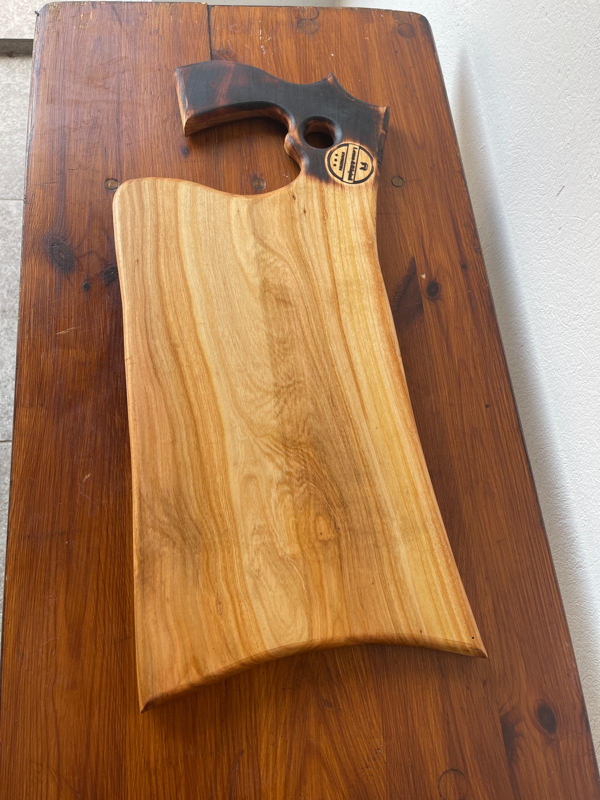 Tocător din Lemn de Arin cu Mâner Rustic – 65x27 cm - imagine 4